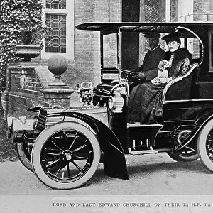 Lord and Lady Edward Churchill in their 14 HP