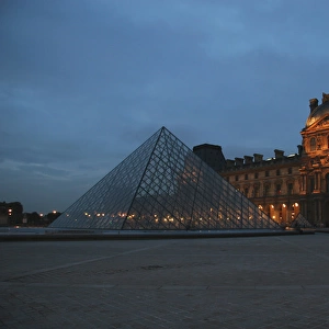 Louvre Museum at night. Paris. France