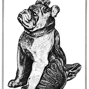 Lucky WWI bulldog mascot designed by John Hassall