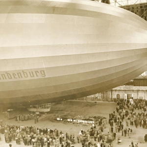 The LZ 129 Hindenburg at Lakehurst, New Jersey, 10 May 1?