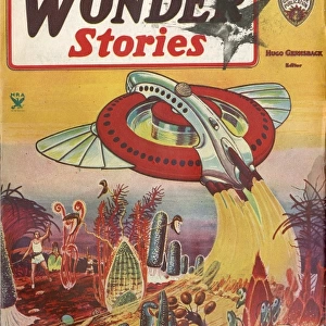 The Man from Beyond, Wonder Stories SciFi Magazine Cover