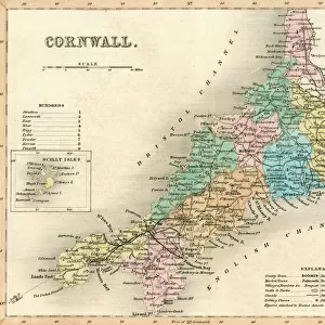 Map / Cornwall C1857
