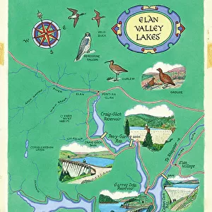 Map - Elan Valley Lakes