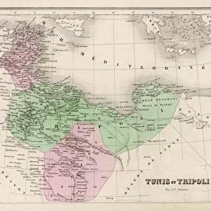 Map / North Africa 19C