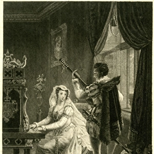 Mary Queen of Scots and Chatelar (or Rizzio)