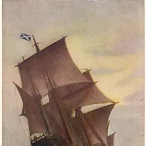 The Mayflower - transporting Pilgrim Fathers to New World