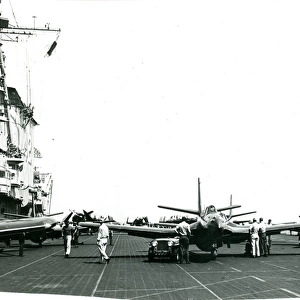 McDonnell FH-1 Phantoms aboard the USS Franklin D. Roose?