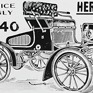 Mead & Co. veteran car advertisement, early 1900s