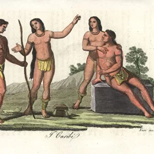 Men of the Island Carib or Kalinago people