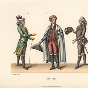 Mens fashions from the late 18th century