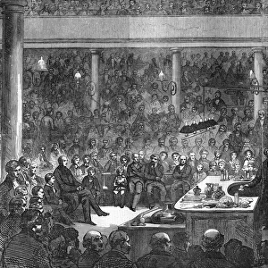Michael Faraday Lecturing at the Royal Institution, London
