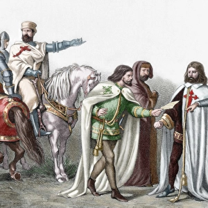 Military Orders: From left to right: Knights Templar, Alcant