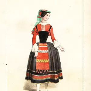 Mlle. Desiree as Gianina in Rebecca, 1844