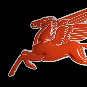 The Mobil Pegasus Logo - Perspex sign