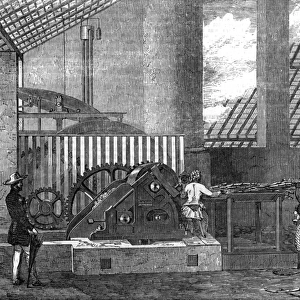 De Mornays patent sugar-mill, Brazil, 1854