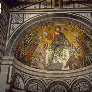 Mosaic depicting Christ with the Virgin and Saint Minias. 13