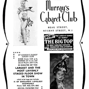 Murrays Cabaret Club advertisement