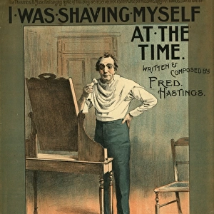 Music cover, I Was Shaving Myself at the Time