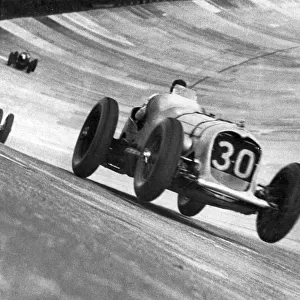 Napier-Railton racing car driven at Brooklands