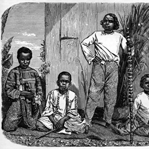 Natives of the Island of Reunion - Indian Ocean