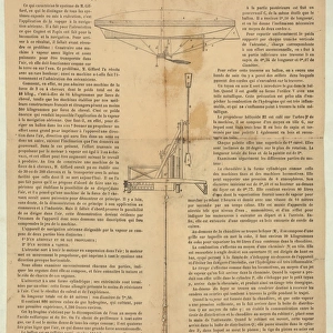 Navigation aerienne, systeme de M. Henri Giffard
