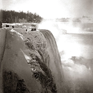 Niagara Falls frozen, circa 1890