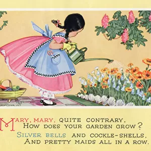 The nursery rhyme, Mary, Mary, quite contrary