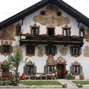 Oberammergau - Luftlmalerei Frescoes