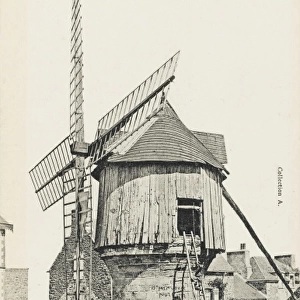 Old French Windmill at St Briac, France