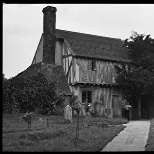 Old house with graveyard