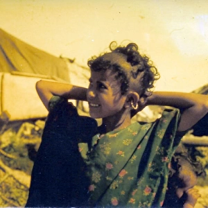Omani girl smiling in Oman