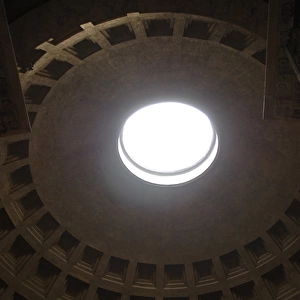 Pantheon of Agrippa. 2nd century. Dome. Interior. Rome. Ital
