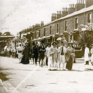 Parade on Whalley Road, Read, Lancashire