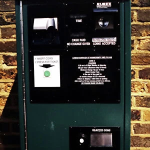 Parking ticket vending machine, London