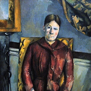 Paul Cezanne (1839-1906). Madame Cezanne in a red dress