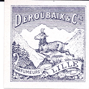 Perfume label, Deroubaix & Cie, Lille, France