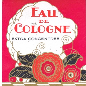 Perfume label, Eau de Cologne extra concentree