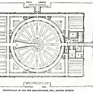 Plan of the Reading Room, British Museum 1857