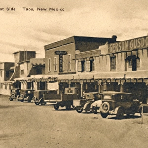 The Plaza, West Side, Taos, New Mexico, USA