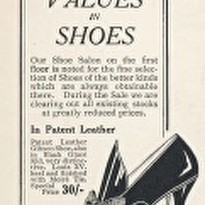 Pontings Shoe Advert