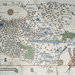 Portolan Atlas, 1587. Map of Asia, from Armenia