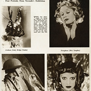 Four portraits for an exhibition by Madame Yevonde