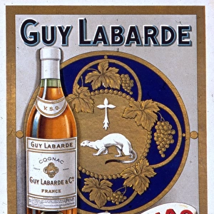 Poster advertising Guy Labarde Cognac