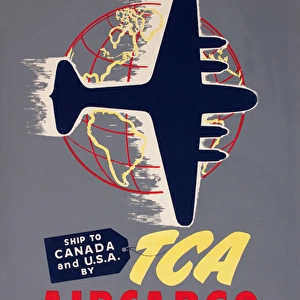 Poster advertising Trans-Canada Airlines
