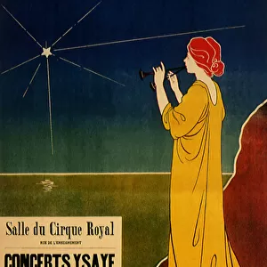 Poster for Concerts Ysaye Date: 1895