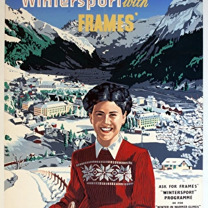 Poster, Wintersport with Frames Tours
