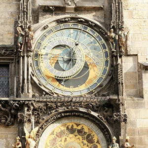 The Prague Orloj, or Astronomical Clock Old Town Hall. Pragu