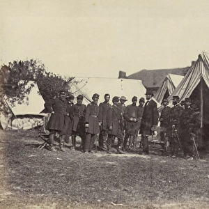 President Lincoln on battle-field of Antietam, October, 1862