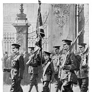 Prince of Wales parades with Grenadier Guards, WW1