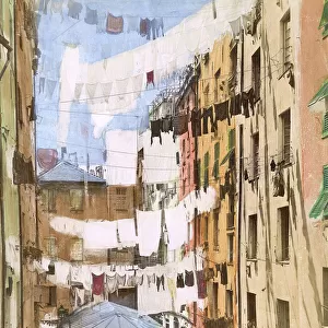 Public laundry of St. Brigida, Genoa, Italy